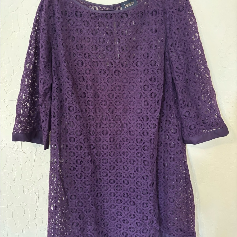 Laundry Purple Lace Dress